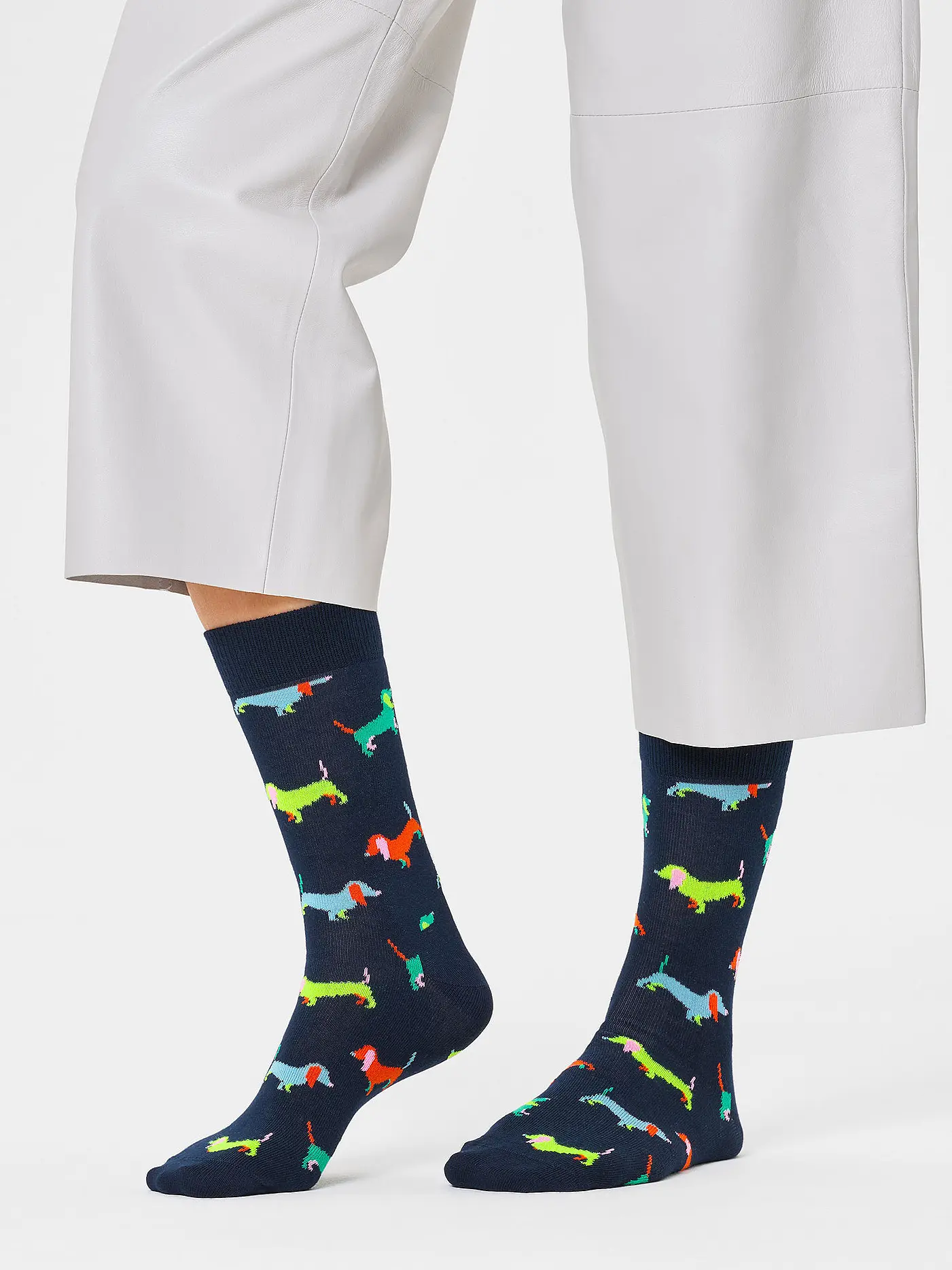 HAPPY SOCKS | Damen Socken 36-40 PUPPY LOVE navy | 